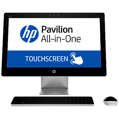 HP Pavilion 23-Q111na All-in-One Desktop PC, AMD A10, 8GB RAM, 2TB, 23  Full HD, Blizzard White
